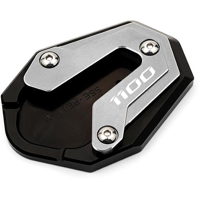 CNC Motorcycle Kickstand Pad Side Stand Enlarge Plate Compatible with 2025 Rebel 1100 T CMX1100 Rebel 1100 CMX 1100 M T 2020-2023 2024 2025 (Black)