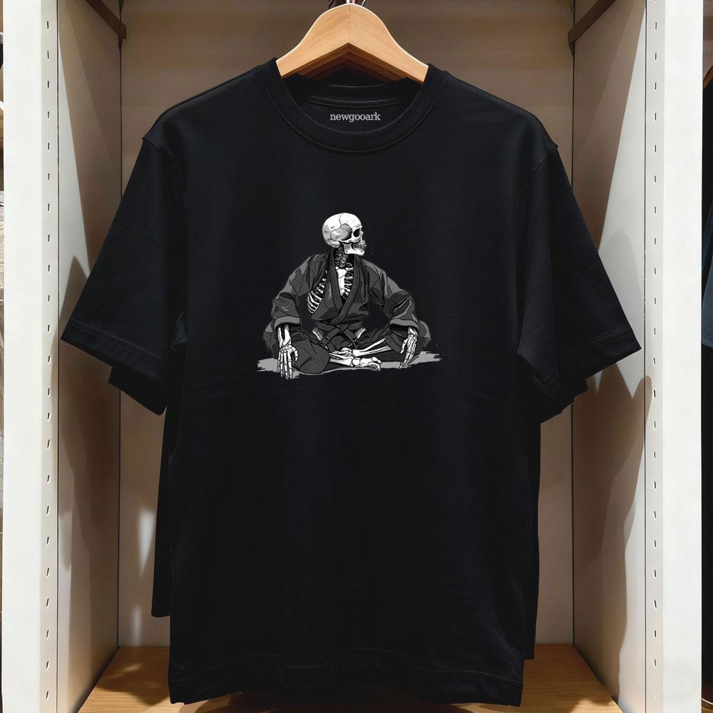 Skeleton in Gi Jiu Jitsu  TShirt Woman Man Casual Cotton Graphic T Shirts Streetwear Ropa Hombre Adult Comfortable Tees