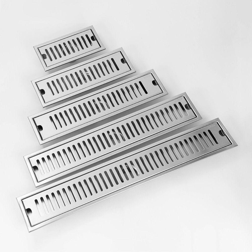 20/30/40/50Cm Linear Shower Drain Stainless Steel Anti Odor Linear Drain Villa Wet Area Decoration