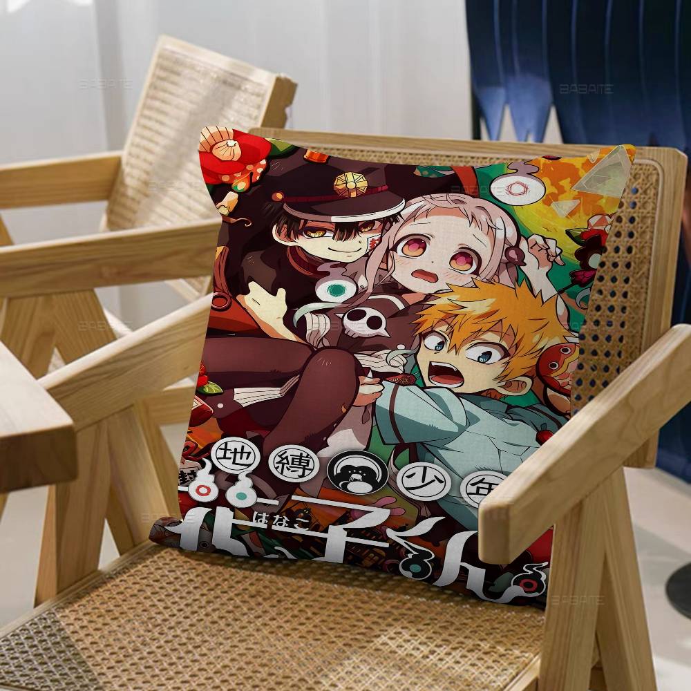 Toilet-Bound Hanako-kun 45*45cm Cushion Cover Pillow Cover Decor Pillowcase Home Pillowcase For Couch Pillow