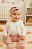 Warm Baby Vest 80 Sleeveless Sheepskin Coat Cream