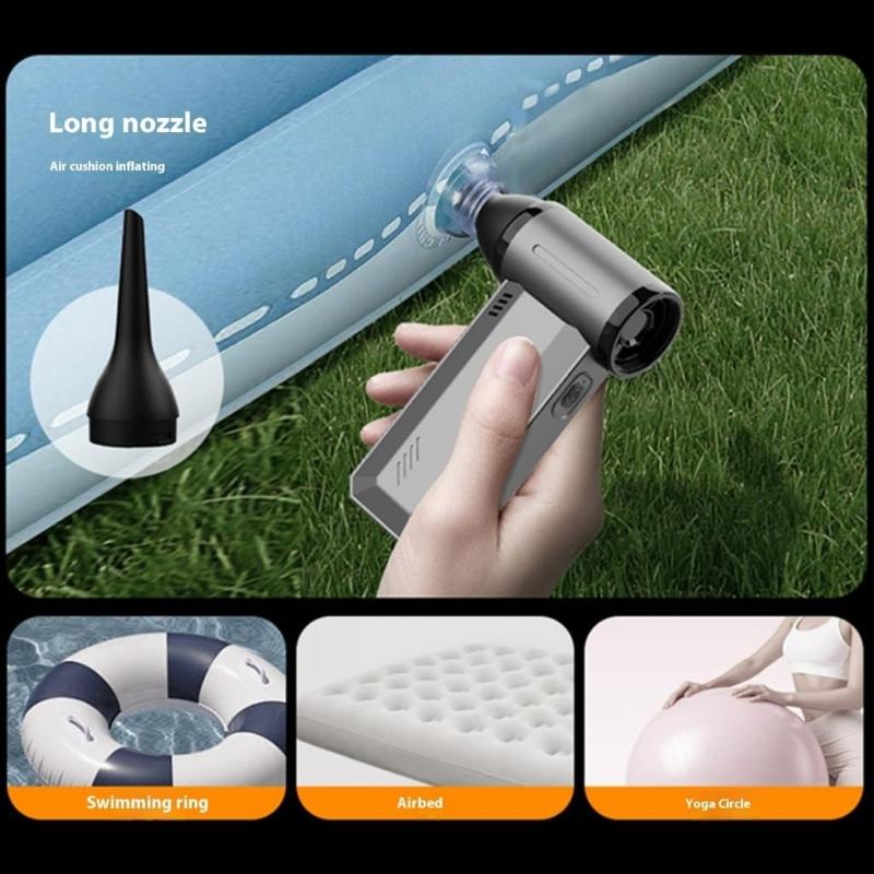Rapid Rechargeable Handheld Air Blower Vacuum combined Refrigerating Fan Multiple Purpose Electric Polisher for Keyset Car Outdoor Use