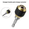 1/4" Hex Shank Bit Holder 60mm Drill Bit Converter New Screw Extractor Tool