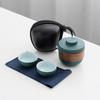 Ceramic Kuaike Cup One Pot Two Four Cups Outdoor Portable Travel Kung Fu Tea Set Holiday Gift Companion