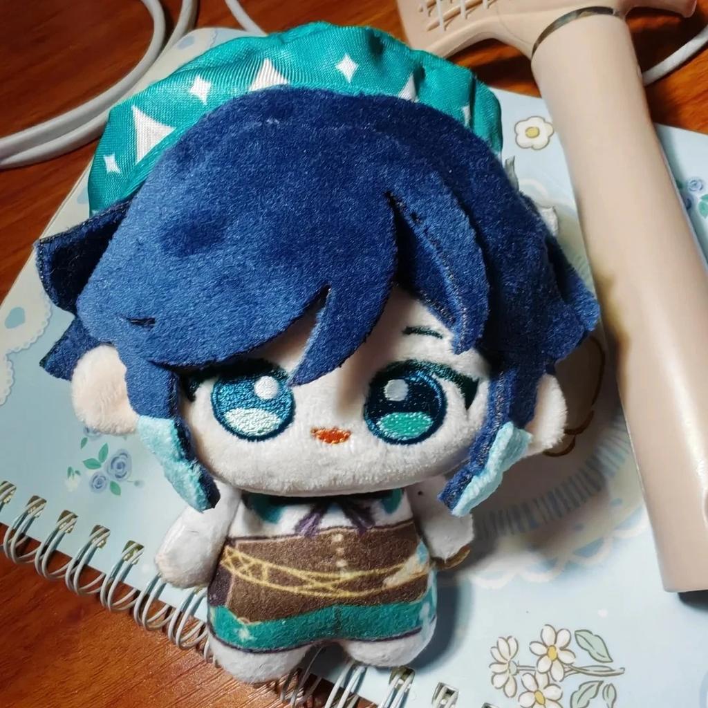 Cute Mini Chibi Anemo Character Plush Doll Soft Fluffy Stuffed Toy Anime Backpack Accessory Gift
