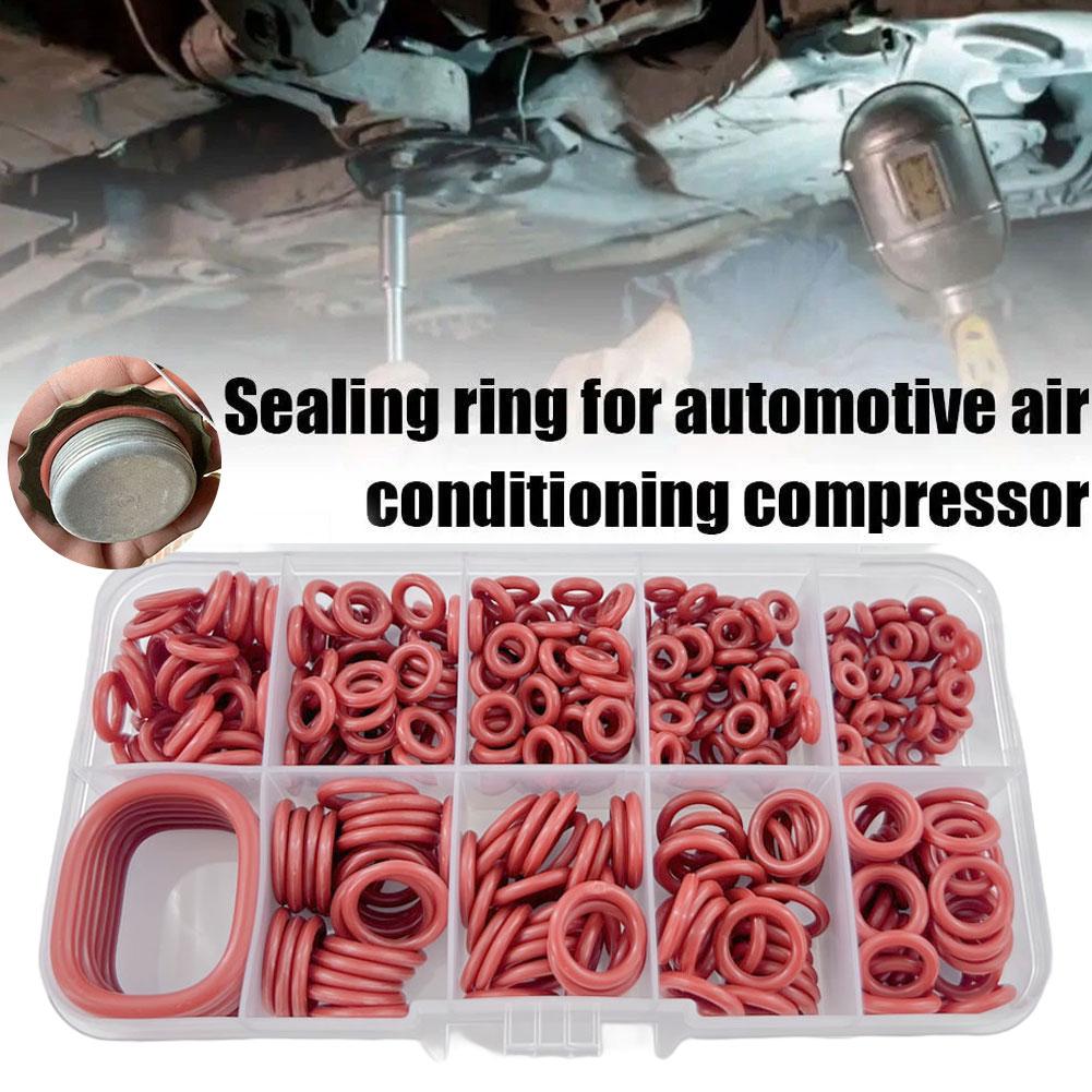 351pcs Silicone O Set, 10 Sizes, Oil And Heat Resistant,  O Combo Pack Suitable For Automotive Repair, Water Pipe Seal