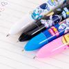 1 Piece Cute Ballpoint Pen Press Cartoon Space Belt Seal Multicolor 6 In 1 Colors Stationery School Office Supplies