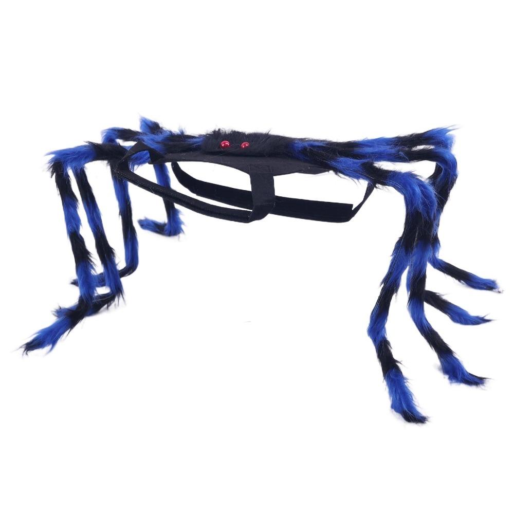 Furry Pet Spider Costume Small Medium Size Cloth Cat Dog Cosplay Costume Spider Design Costume Halloween Party Dress Up