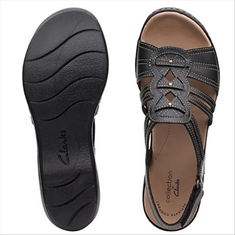 Модные летние новые модные сандалии с пряжкой в одну линию и дышащими нескользящими — фото 5