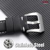 Universal Stitching Watch Band Durable Sailcloth & Leather Watch Strap 20mm 22mm 24mm 26mm Watchband Accessories Perforated Belt