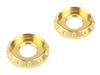 POSH FAITH Motorcycle Supplies NASA Washer Champagne Gold 2 Pieces