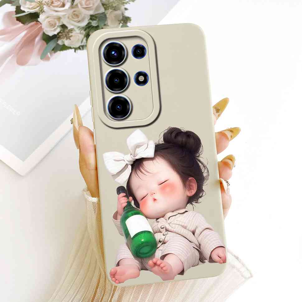 For Itel S26 Ultra Case Floral Silicone Soft Casing New Shockproof Back Cover For Itel S26 Ultra / Super 26 Ultra / S688LN Cover