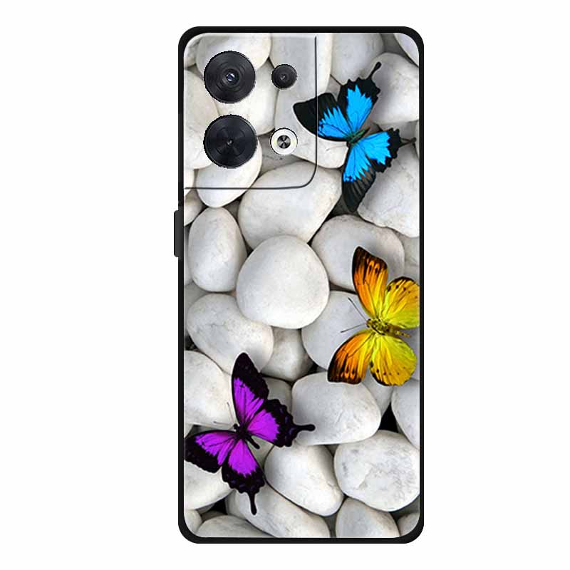 Animal Case For Oppo Reno 8 5G Soft Silicone Wolf Back Cover for OPPO Reno8 Pro + Plus Coque Reno 8 Pro 5G Cartoon CPH2359 Funda