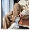 Women High Waist Casual Loose Pants Straight Wide Leg Female Thick Baggy Trousers