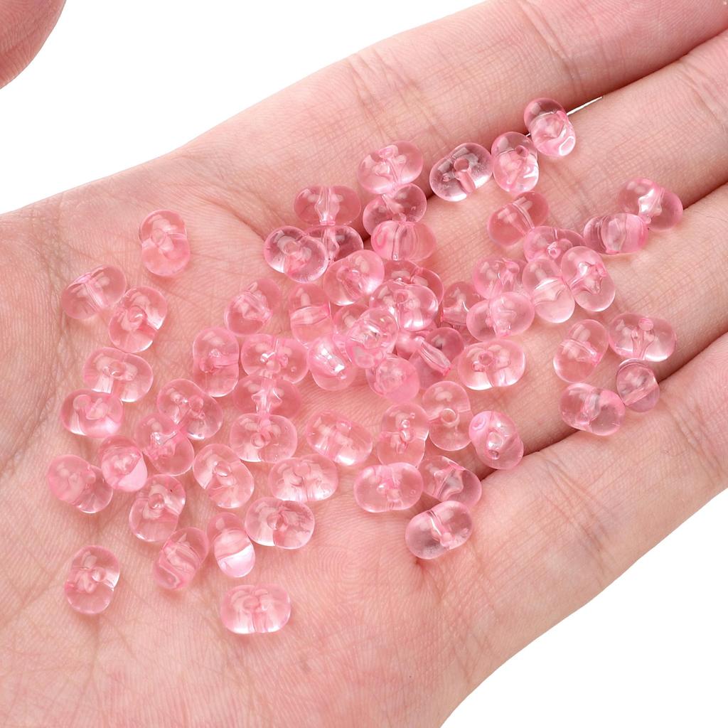 83Pcs Acrylic Translucent Peanut Beads For DIY Necklace Bracelet Earrings Jewelry Making Craft Accessories