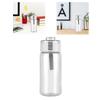 Transparent Water Bottle 550ml Large Capacity Portable Sports Water Drinking Bottle for Students Office