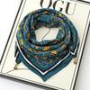 Women's Magnetic Triangle Neck Protection Scarf - Cotton & Linen High-End Square Scarf for Autumn/Winter