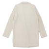 SOV. Women's Big Shawl Collar Open-Front Coat in White (Size F) coat ― whiteUsed