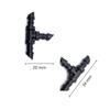 1/4" Stachelige Schlauchverbinder 4/7mm Schlauchverschraubungen Mikrodrip-Bewässerung Wasserverteiler Winkel Gerader 3-Wege 4-Wege 50/100 Stück