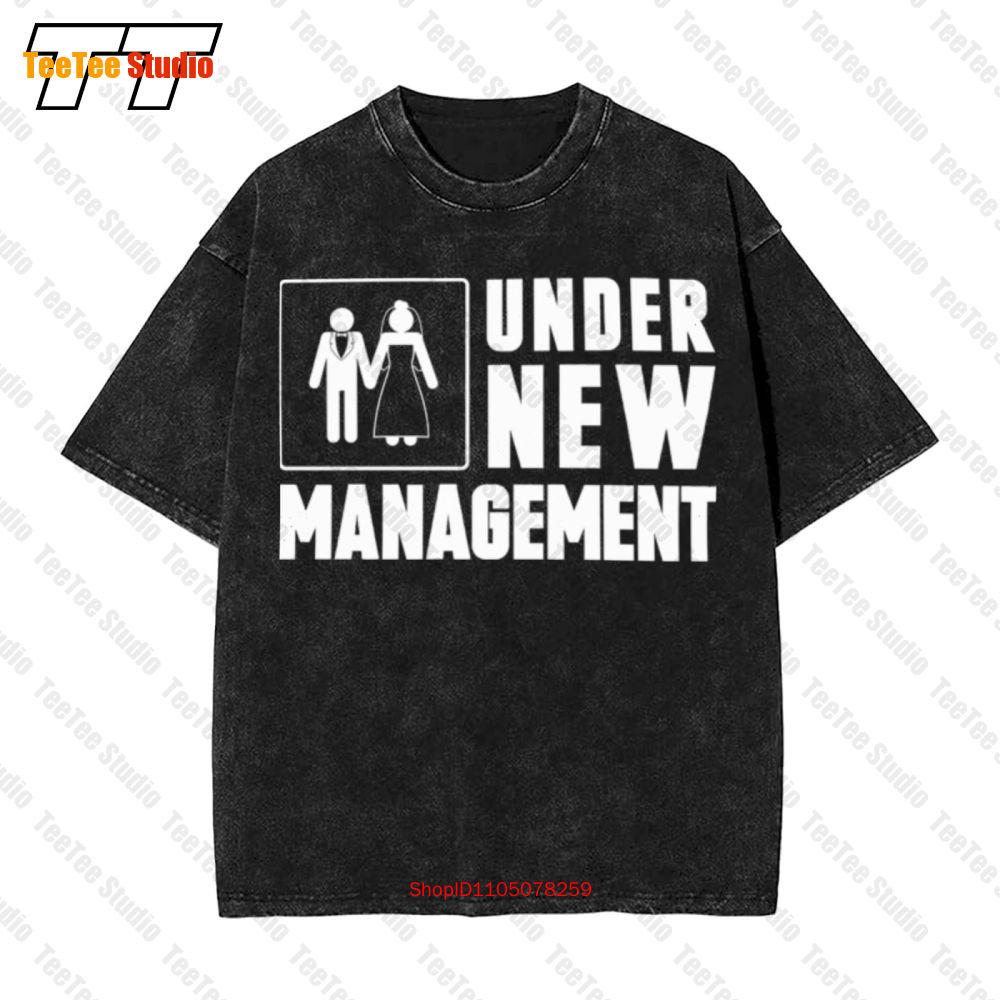 Under Management Just Married Vintage Oversized TShirt RQQ S