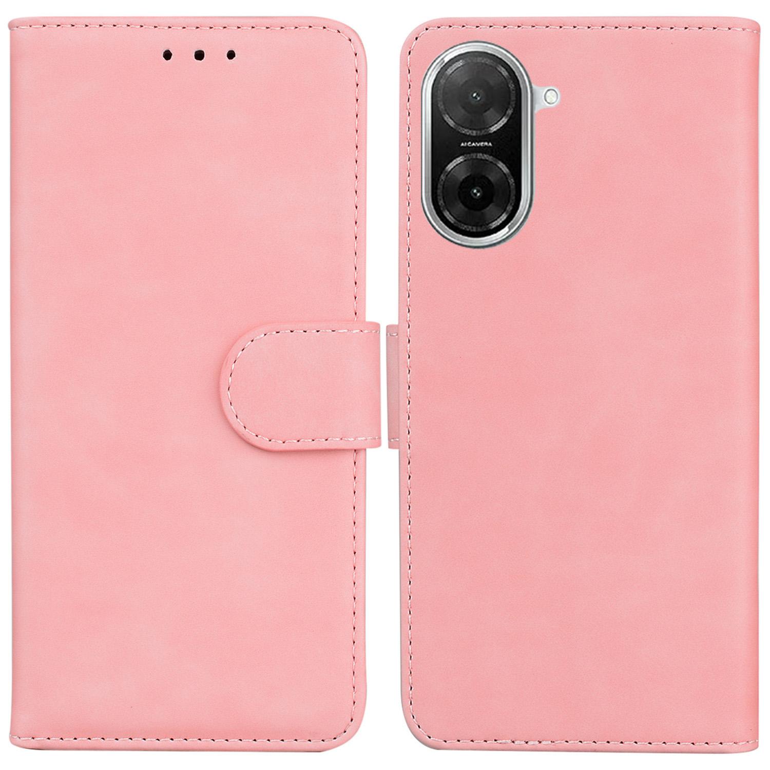 

For Xiaomi Redmi A5 4G (171.7mm)/Poco C71 4G Case Solid Color Leather Wallet Phone Cover Pink