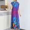 Elegant Summer Loose Dress Woman Clothing Casual Loose Plus Size Long Dresses