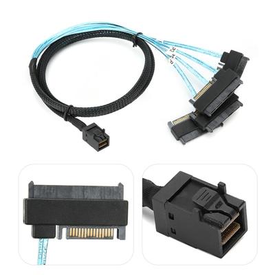 1 Meter Adapter Cable 6Gbps Hard Disk Cable SFF-8643 To 29pin SFF-8482 Cable Storage Expansion