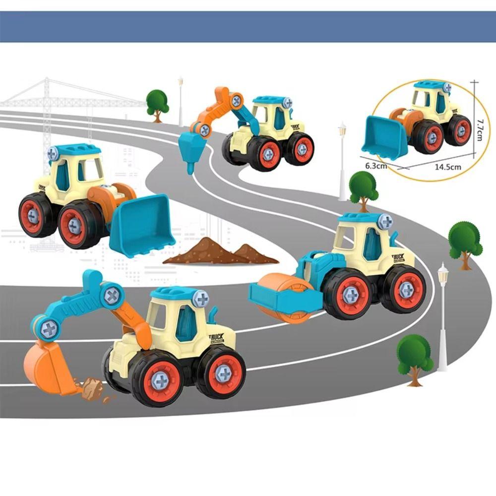 Removable Screw Assembly Nut Assembly Puzzle Toy Removable Engineering Vehicle Boy Kids Gift
