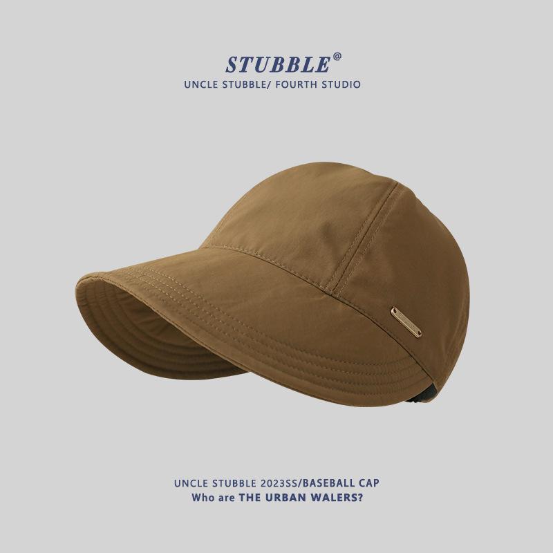 

Quick Drying Bucket Hat Sunscreen Cap Girls Wide Brim Show Face Small Versatile Sunshade Cap Spot Adjustable кавовий