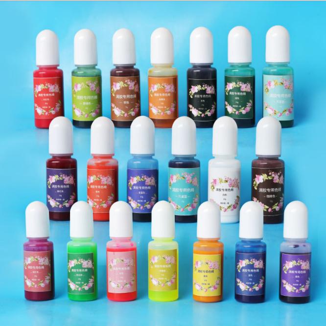 13 Bottles 10G Epoxy Uv Resin Coloring Dye Colorant Pigment Mix Color Diy Set