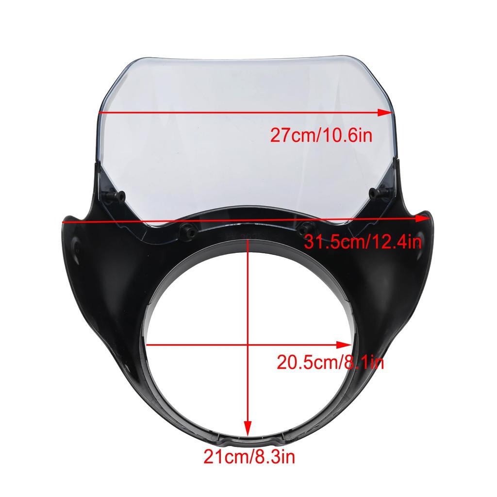 VIPIH Honda cbr250 motocykl bikini uniwersalny wysoki nacisk wiatru do miejskiego nadwozia niestandardowy modny błyszczący czarny przezroczysty szary GB350/GB350S