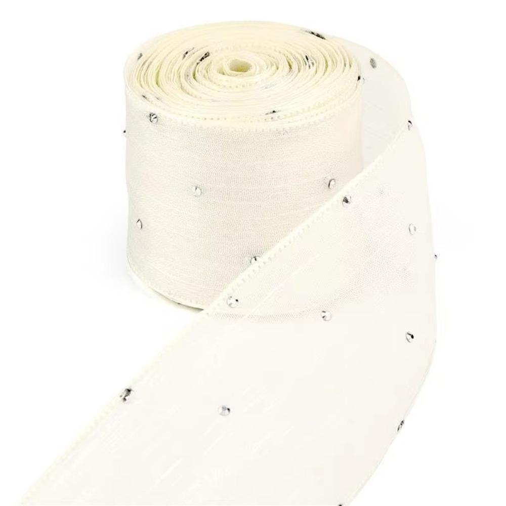 5 Meters/pack Bubble Pleated Tape 4cm Gift Wrapping Bouquets Diamond Mesh Organza Ribbon Gifts Packaging Material