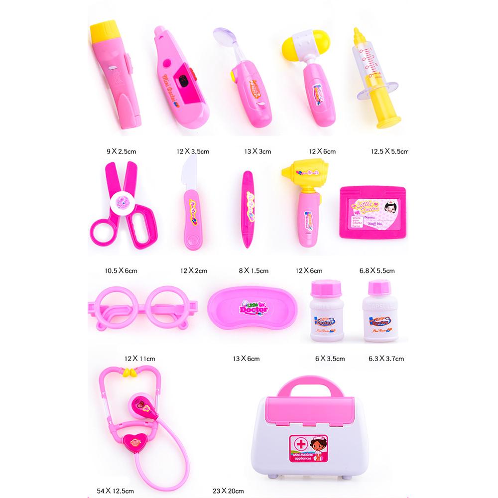 16Pc Children Kids Role Play Doctor Nurses Pretend Toy Set Medical Kit Case Gift 2021