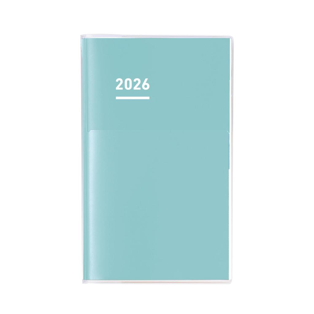 KOKUYO Jibun Techo Diary 2026 Monthly/Weekly Planner, A5 Slim, Green, Ni-JCD1G-26, Starts November 2025