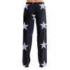 Womens Pajama Pants Sleepwear Casual Drawstring Elastic Waist Pants Comfy Straight Yoga Loose Trousers