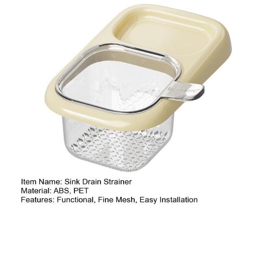 Sink Drain Strainer with Suction Cup Kitchen Sink Food Residue Catcher Basket Fine Mesh Strainer for Food Waste Leftovers