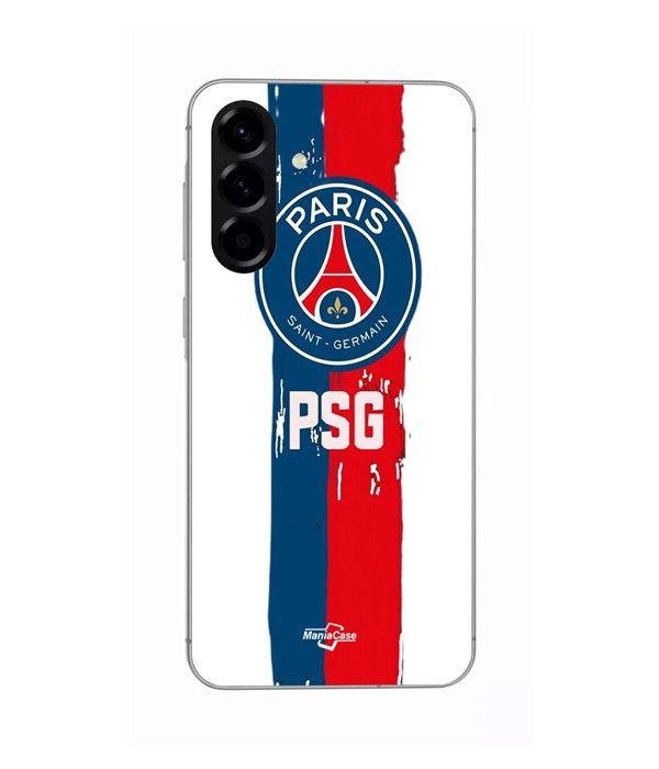 Coque - Maniacase - Samsung Galaxy A26 - Silicone - Noir - Logo Paris Saint Germain