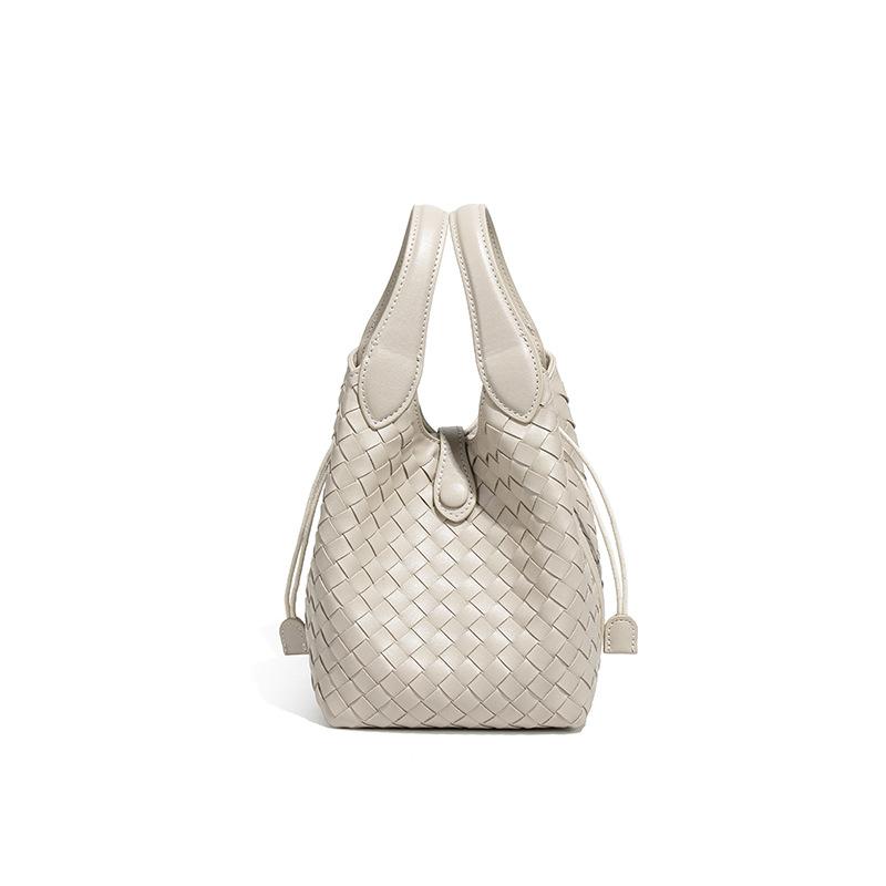 Bucket Bag Fashionable Woven Women's Bag Simple and Versatile Handbag Single-shoulder Crossbody Bag