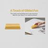 Realistic Simulated Gold Bar Fidget Squeeze Toy Squeezable Slow Rising Stress Relief Toy for Home Office Travel Use
