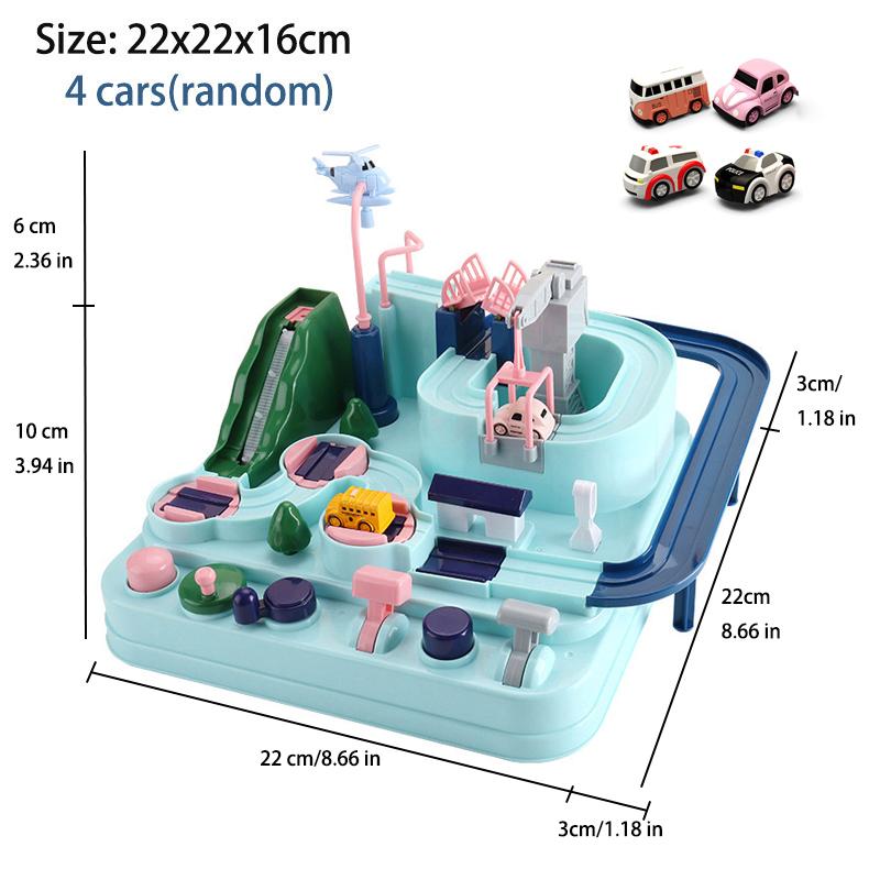 Racing Rail Car Model Educational Toys Children Track Adventure Game Brain Mechanical Interactive Train Animals Space Rocket Toy