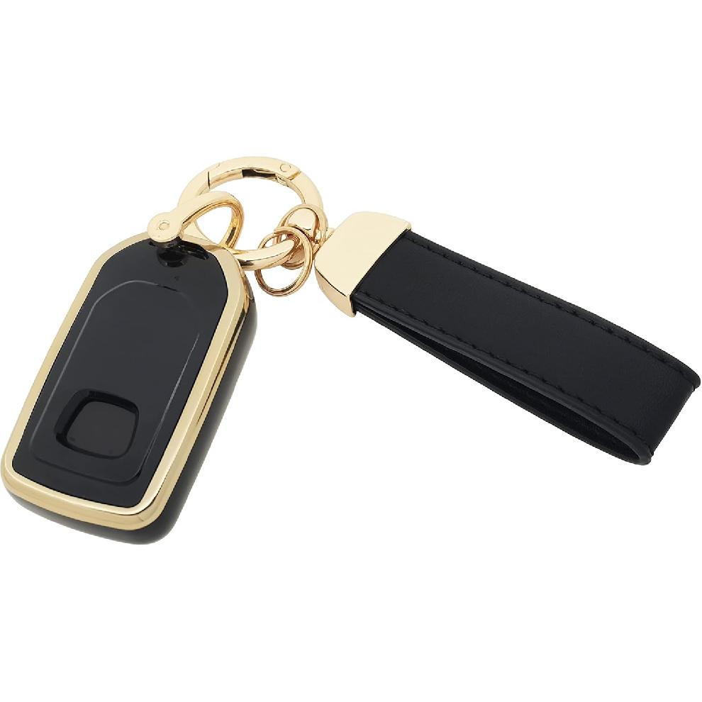 360 Degree Soft TPU Protector Key Fob Cover Case Compatible with 2017 2018    Honda Civic Accord Pilot CR-V Passport Ight EX EX-L Touring 5 Button