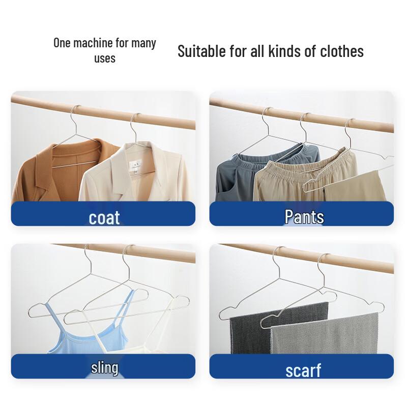 LYNN Heavy-Duty Solid Stainless Steel Clothes Hangers