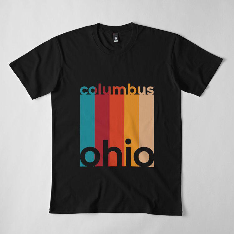 Buy Men Premium Cotton Harajuku TShirt Columbus Ohio Souvenirs City OH