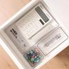 Transparent Desk Organizer with Compartments - Thickened Plastic Drawer for Small Items Storage