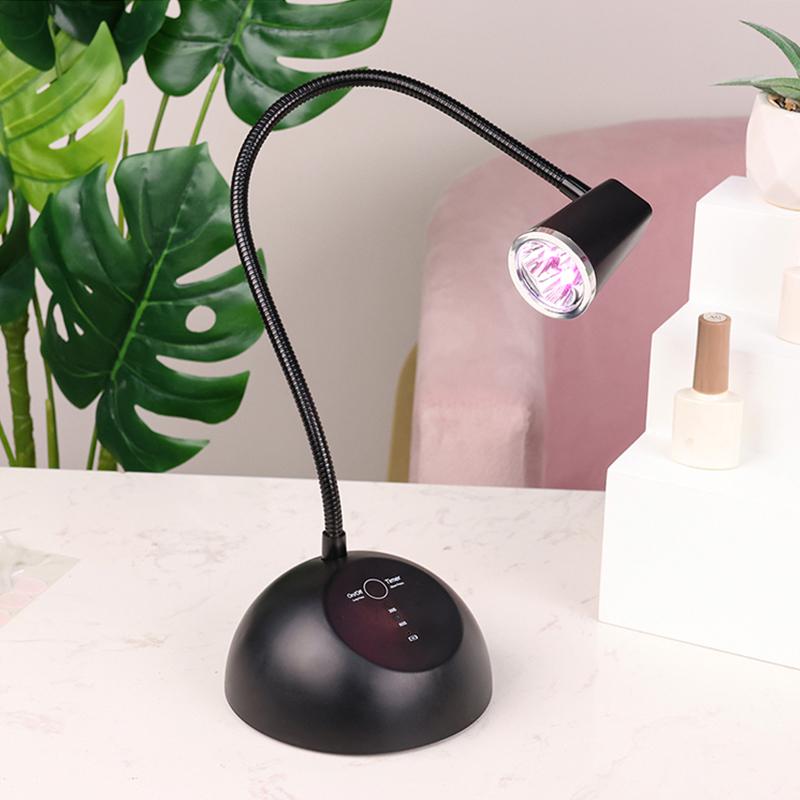 Portable Desktop Sensor Focused Beam USB Rechargeable Nail Lamp Cordless Mini Battery 18W UV LED Nail Light for Curing Finger