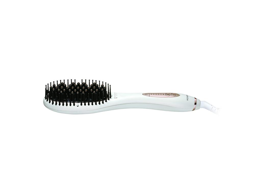 Kozumi Iron Brush, Ion Balance, Salon Sense 300, International Compatible, White, KHR-6910/W