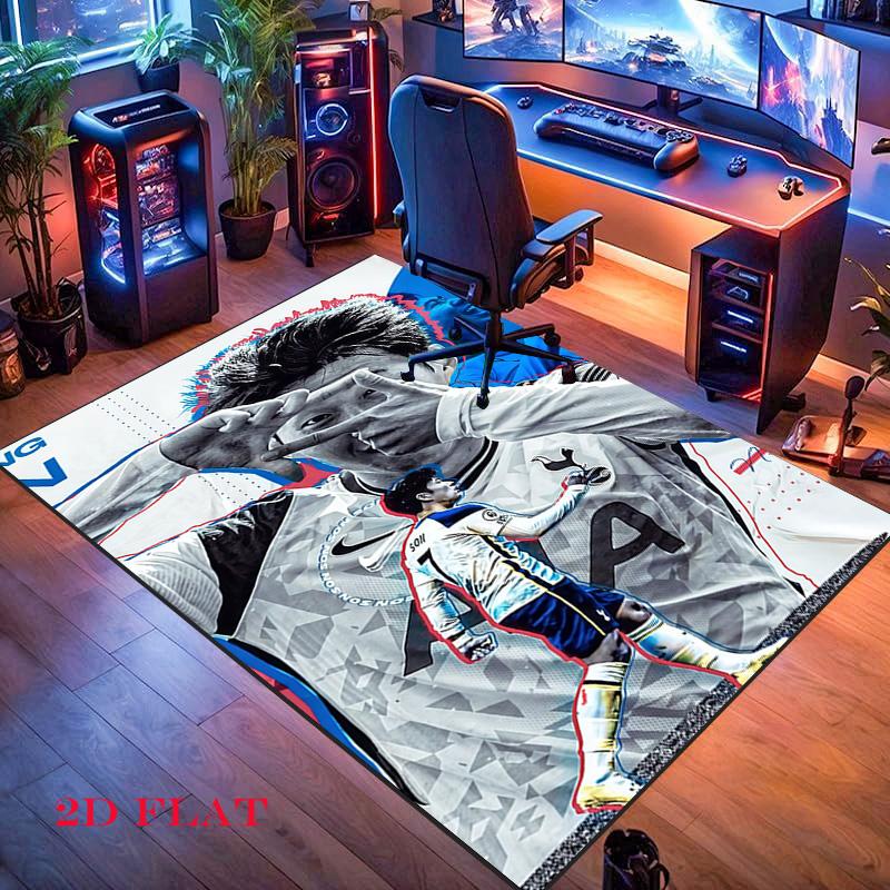 The Spurs Team Carpet Rug for Living Room Bedroom Home Sofa Decoration,Kids Play Nonslip Floor Mat