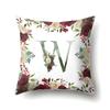 Polyester Pillowcase American Retro Flower Plant 26 English Letter Cushion Cover Car Pillowcase