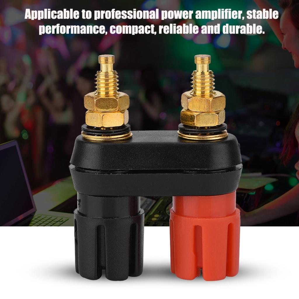 Speaker Binding Post Terminal Power Amplifier 2 Way Banana Plug Jack (4PCS)