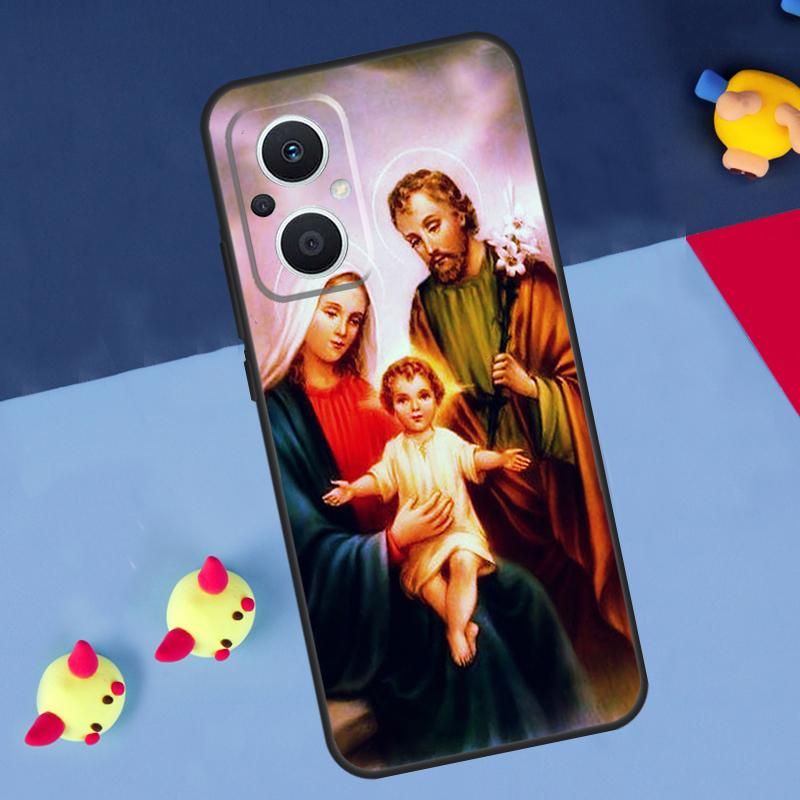 Religious Mary and Jesus For OPPO Reno 12F 13F 14F 11F 10 11 12 13 14 Pro 8T 7 8 Lite OPPO Find X9 X8 X6 X5 Pro Case